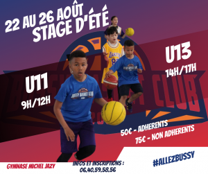 Stage été 2022 - Bussy Basket club