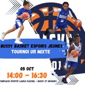 BUSSY BASKET ESPOIRS JEUNES 2025 – TOURNOI U11 MIXTE