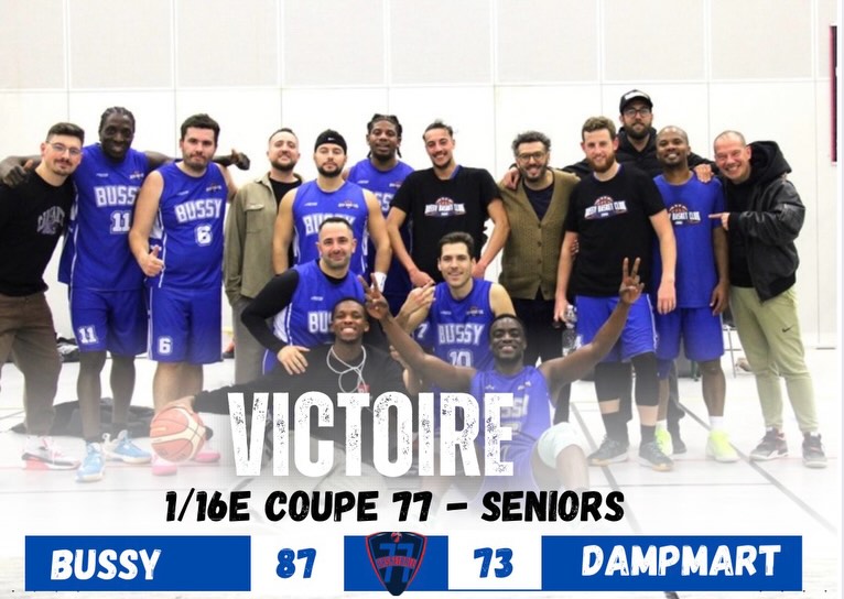 SAISON 25/26 – 1/16ÈME DE FINALE DE LA COUPE DE SEINE ET MARNE : BUSSY PASSE EN 1/8ÈME