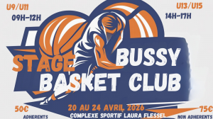STAGE BUSSY BASKET CLUB – PRINTEMPS 2026 : INSCRIPTION