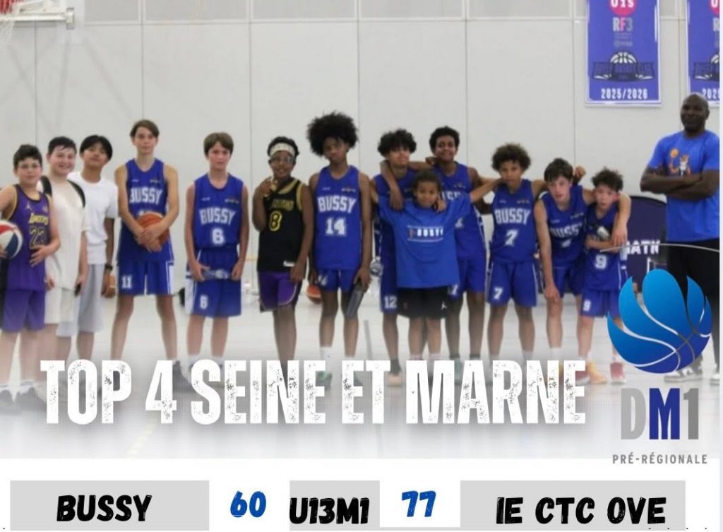 TOP 4 SEINE ET MARNE POUR NOS U13M